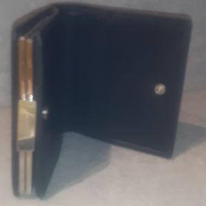 Coach Black Sft Leather Wallet